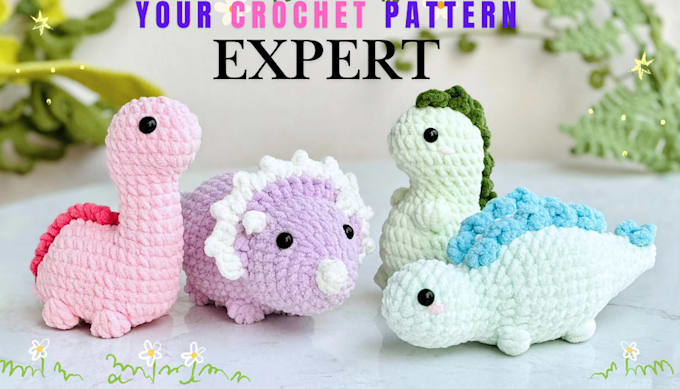 Gig Preview - Do amigurumi crochet pattern with step by step photo and video tutorial on esty