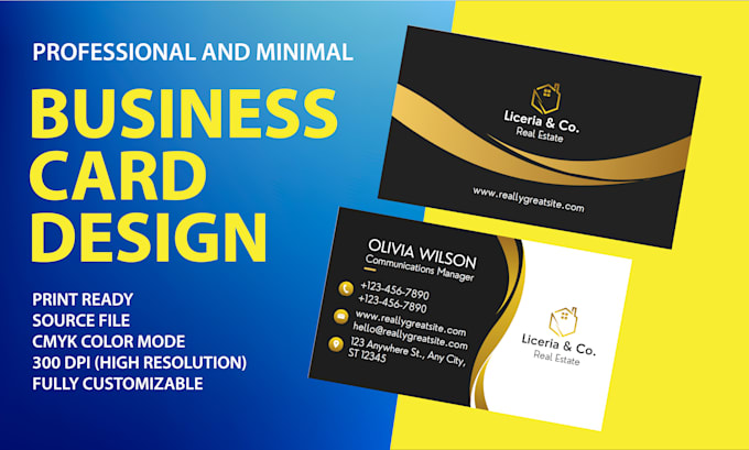 Gig Preview - Do professional business card design