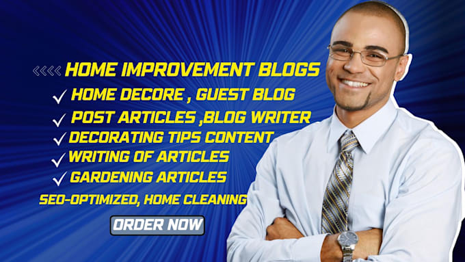 Gig Preview - Write home decore home improvement guest blog post articles  decorating tips