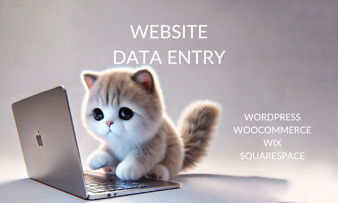 Gig Preview - Do data entry in wordpress and woocommerce