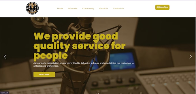 Gig Preview - Design a radio station website, music website, podcast website and landing page