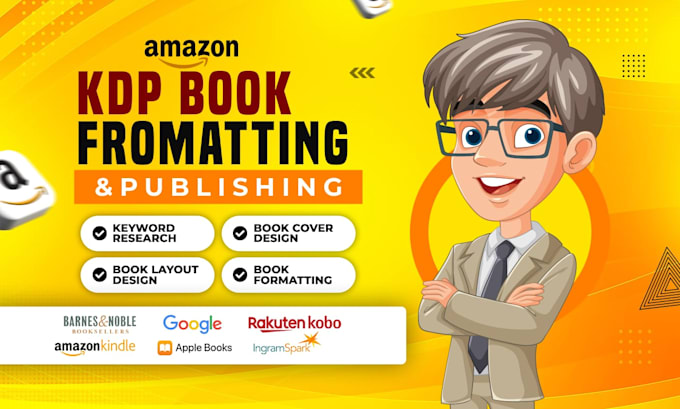 Gig Preview - Do amazon kdp book publishing and kdp book formatting