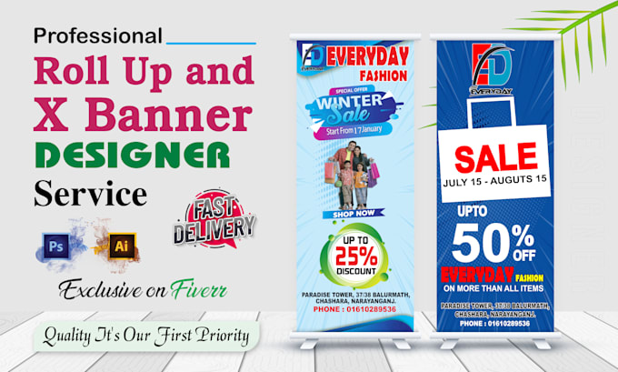 Bestseller - a house of best quality and roll up  x banner design services