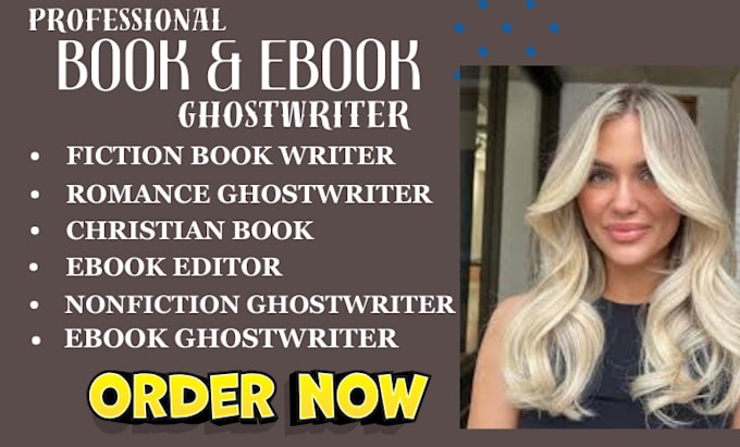 Gig Preview - Ghostwrite ebook ghostwriter, ebook editor, self help, ebook writer, nonfiction