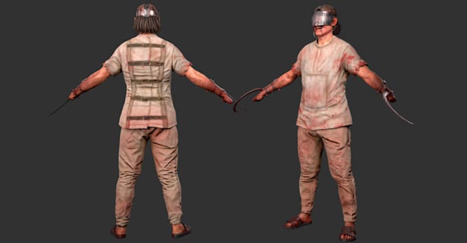 Gig Preview - Ue5 3d action model,humanoid skin texture,game asset,realism clothe, rig animate