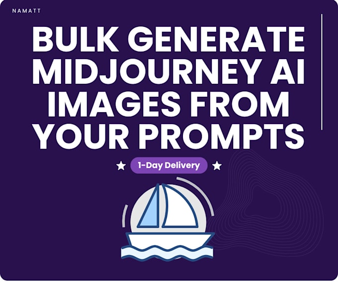 Gig Preview - Bulk generate midjourney ai images from your prompts, no subscription needed