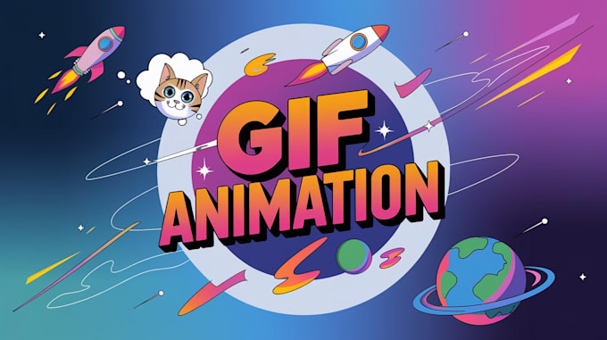 Gig Preview - Create unique GIF animation services for your projects