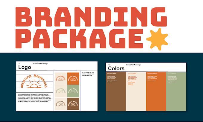 Gig Preview - Build a custom brand identity with logo, colors, and more