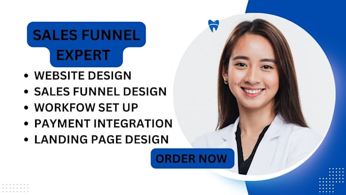 Gig Preview - Build  sales funnels, landing pages in clickfunnels,kajabi, gohighlevel website