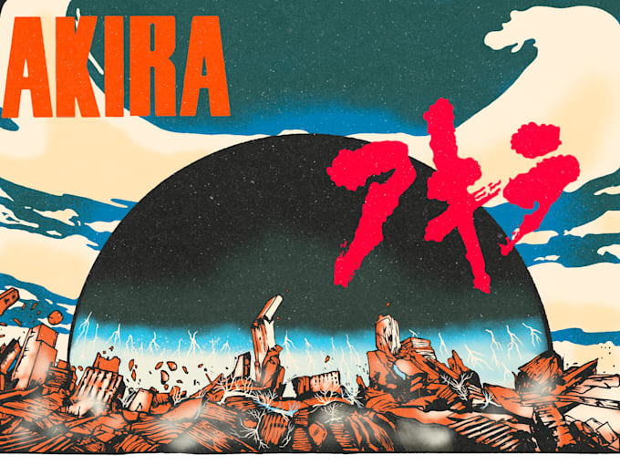 Gig Preview - Create cyberpunk anime, like akira  style illustration for u