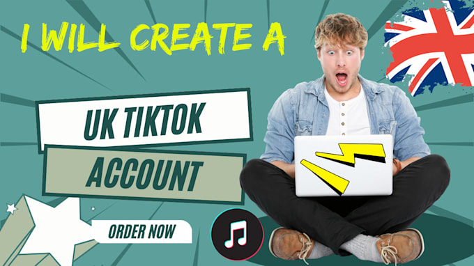 Gig Preview - Create a UK based tiktok account with beta program