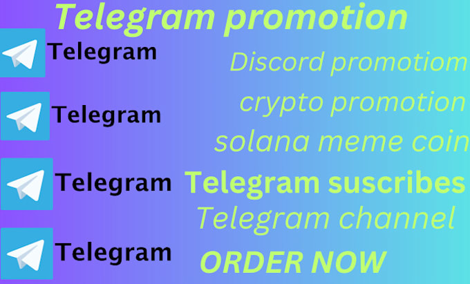 Gig Preview - Promote and advertise telegram, telegram crypto promotion