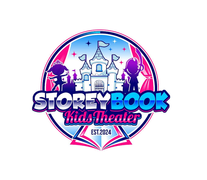 Gig Preview - Design fantastic high quality story book logo with express delivery