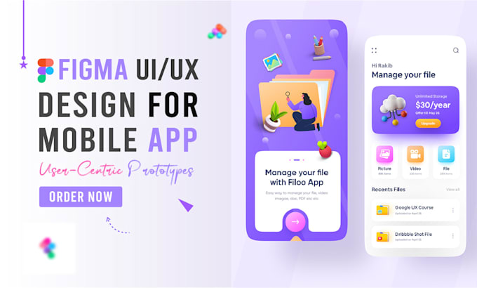 Gig Preview - Do professional figma UI UX design for mobile apps