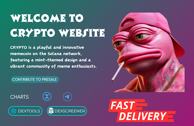 Gig Preview - Create crypto website, cryptocurrency news website, crypto landing page