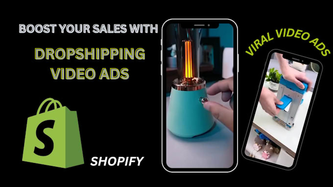 Gig Preview - Create shopify facebook video ads and dropshipping video ads