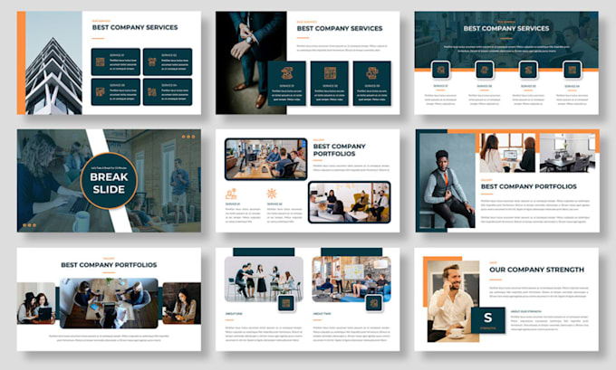 Bestseller - design business powerpoint presentation template or google slides