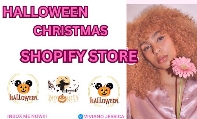 Gig Preview - Design halloween store shopify store halloween halloween shopify christmas store