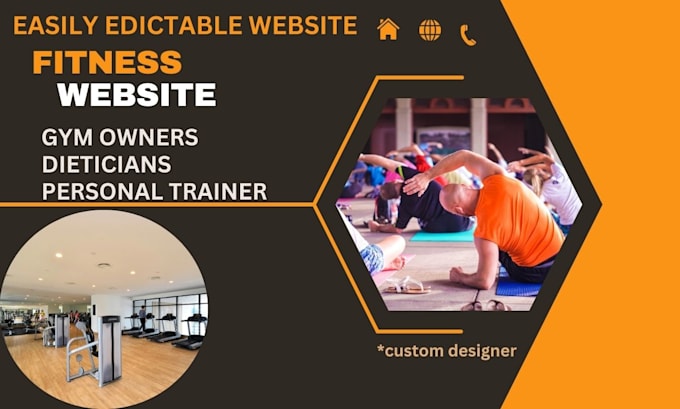 Gig Preview - Build a website for personal trainer, fitness and yoga instructor, gym website