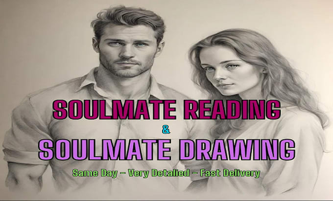 Gig Preview - Do soulmate drawing with a love reading for your future relationship