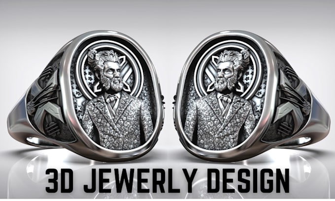 Gig Preview - 3d jewelry design 3d cad jewelry 3d model 3d jewelry stl file 3d printing