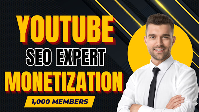 Gig Preview - Optimize manage and promote your youtube channel for growth and monetization