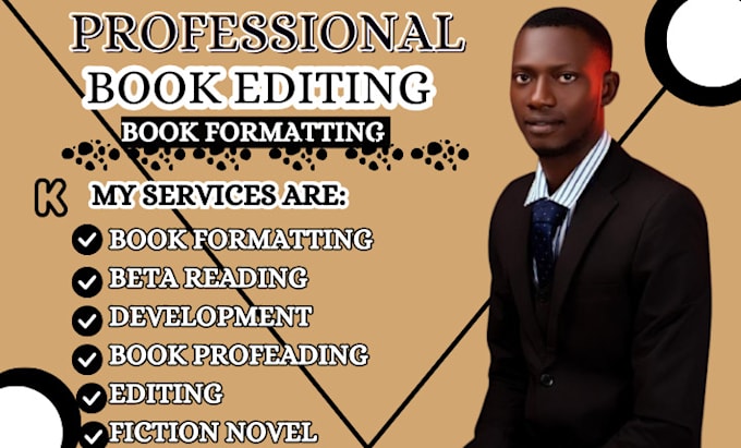 Gig Preview - Do book formatting, proofreading, developmental, fiction novel, romance, novel