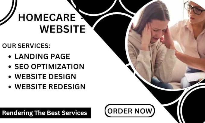 Gig Preview - Design home care healthcare assisted living and medical website