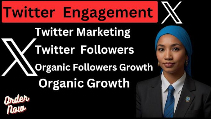 Gig Preview - Do x twitter marketing manually for real, organic followers growth