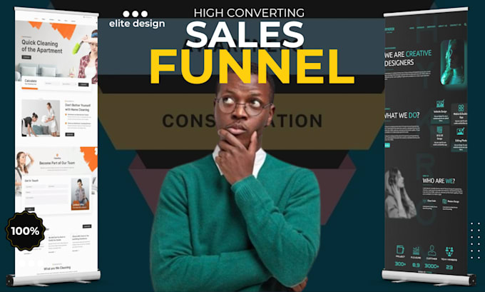 Gig Preview - Sales funnel in clickfunnels, landing pages in clickfunnels