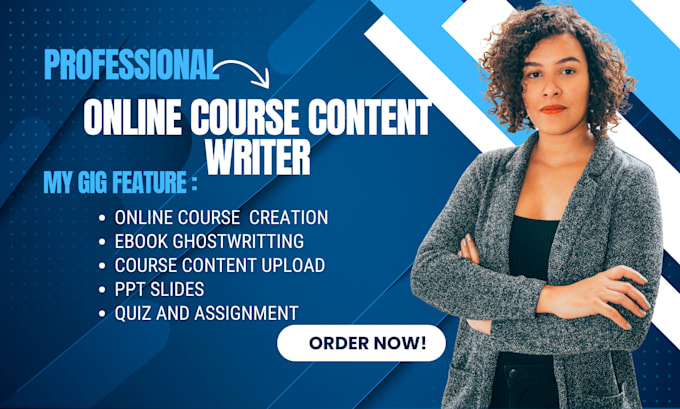 Gig Preview - Create impactful online course content, forex, cryptocurrency, workbook design