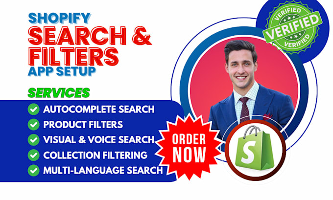 Gig Preview - Setup shopify search and filters searchanise boost smart rapid ai doofinder app