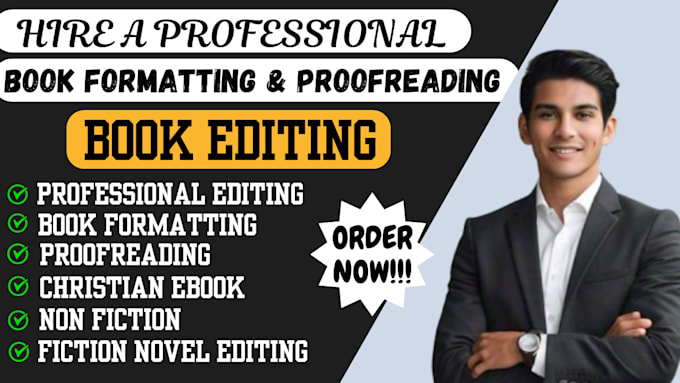 Bestseller - edit, proofread and format non fiction and fiction novel self help ebook memoir