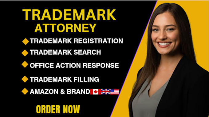 Gig Preview - Be your licensed USA trademark attorney, amazon brand registry, patent attorney