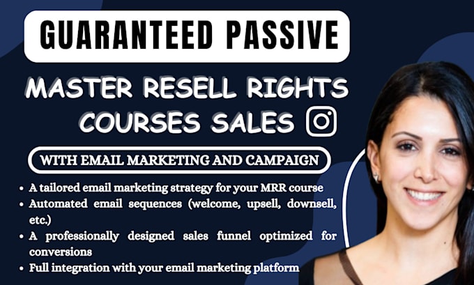 Gig Preview - Promote master resell right courses with email marketing campaign, sales funnel