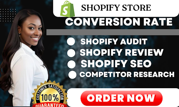 Gig Preview - Audit and review your shopify store to increase conversion rate