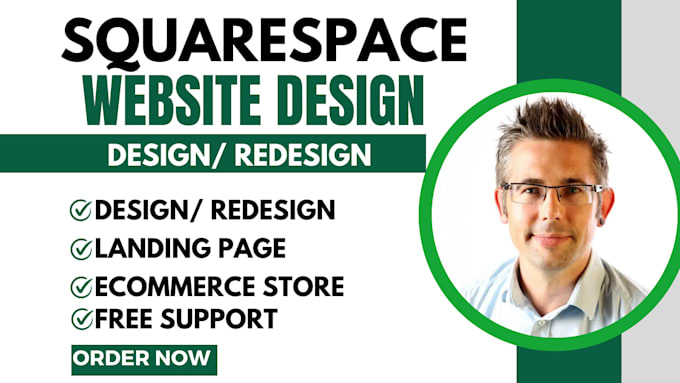 Gig Preview - Create squarespace website design or redesign quarespace website online store