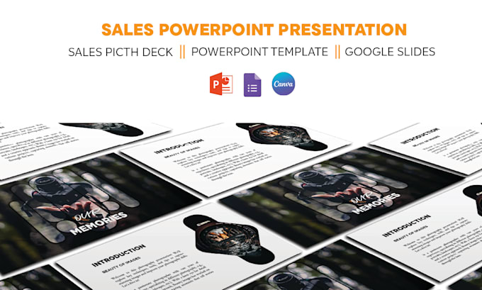 Gig Preview - Design redesign business sales presentation powerpoint sales pitch deck template