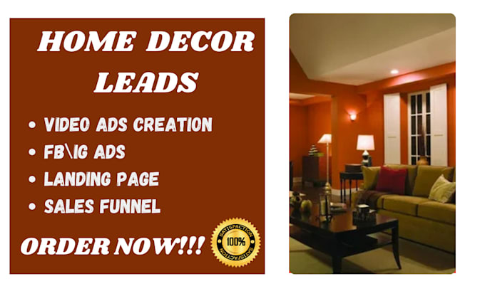 Gig Preview - Generate hot qualified home decor leads for UK USA ca asia