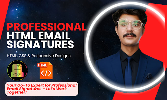 Bestseller - design custom HTML email signatures and templates clickable designs with code