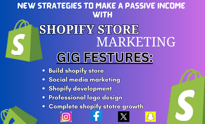 Gig Preview - Boost shopify sales, shopify dropshipping ecommerce marketing, shopify promotion