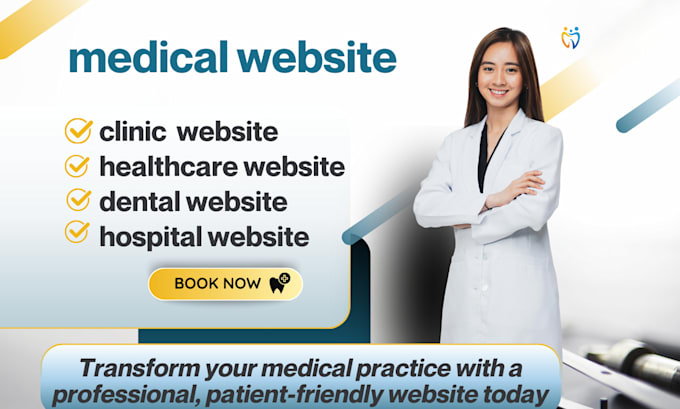 Gig Preview - Build professional medical websites, healthcare website, dentist website