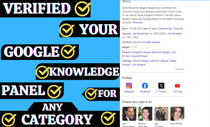 Gig Preview - Build a verified knowledge panel, google knowledge panel for personal or company