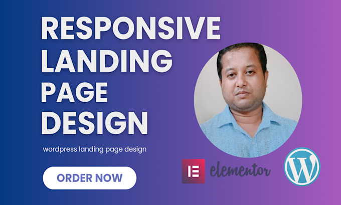 Gig Preview - Create a professional modern wordpress landing page design