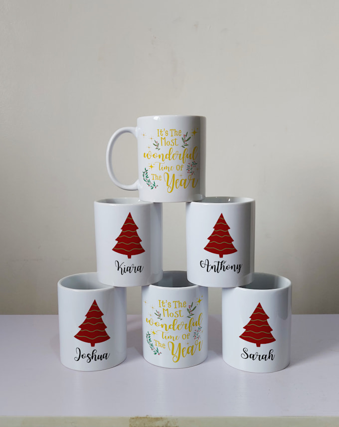 Gig Preview - Do personalized custom mug designs for you in 24 hours