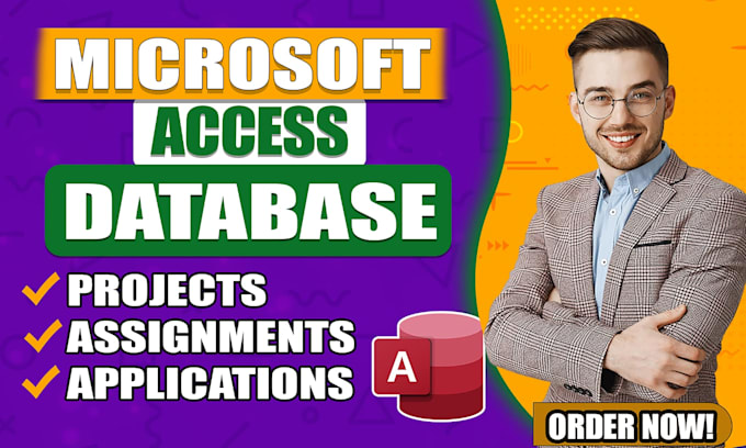 Gig Preview - Develop microsoft access database project and assignments