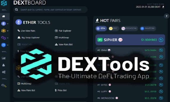 Gig Preview - Make crypto trending bot, dextools trending bot, cmc, cg, and volume bot