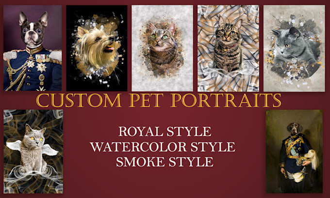 Bestseller - create custom pet portrait, illustration in high quality