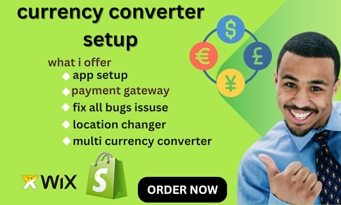 Gig Preview - Add auto currency converter, add auto location changer  fix bug on your website