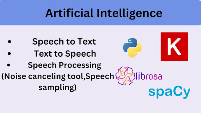 Gig Preview - Do all type of artificial intelligence tools